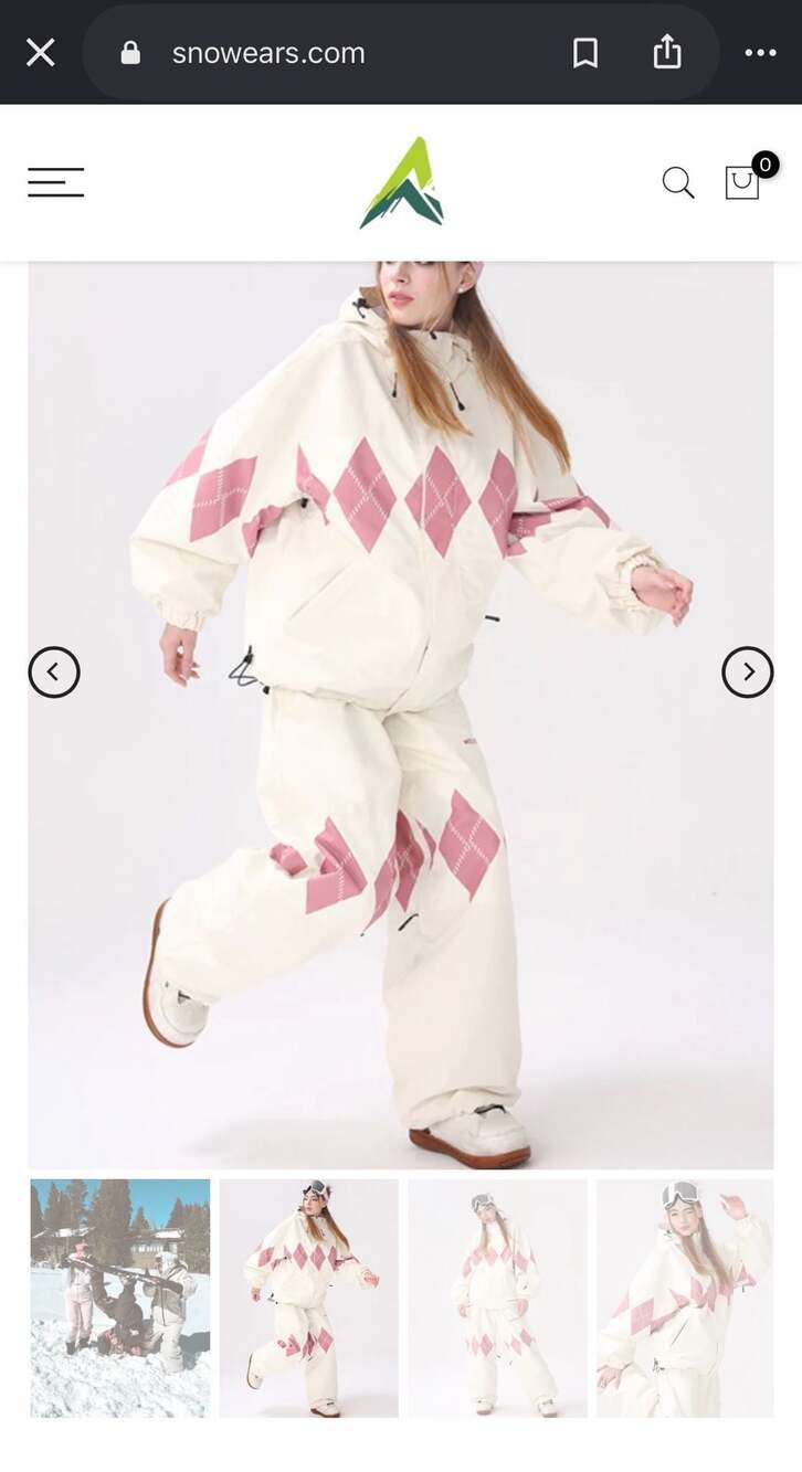 Molocoster Urban Diamond Plaid 3L Snowsuit Unisex